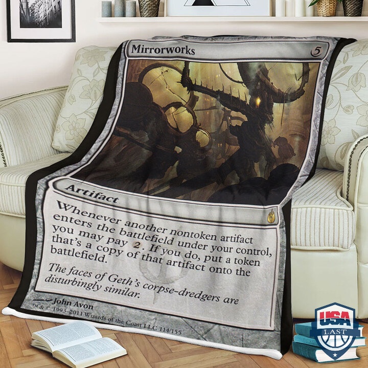 Mtg Card Game Mirrorworks Fleece Blanket Mtg Card Game Mirrorworks Fleece Blanket