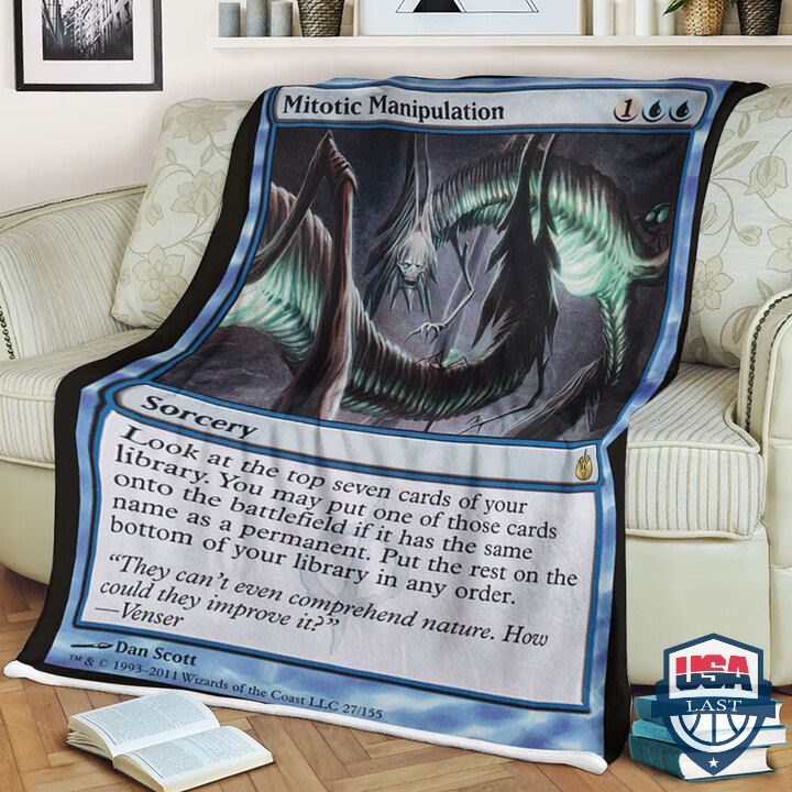 Mtg Game Mbs 27 Mitotic Manipulation Fleece Blanket Mtg Game Mbs 27 Mitotic Manipulation Fleece Blanket
