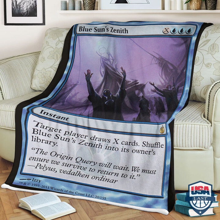 Mtg Magic The Gathering Blue Sun S Zenith Fleece Blanket Mtg Magic The Gathering Blue Sun S Zenith Fleece Blanket