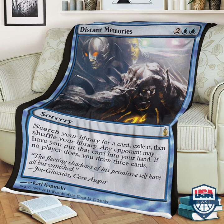 Mtg Magic The Gathering Distant Memories Fleece Blanket Mtg Magic The Gathering Distant Memories Fleece Blanket