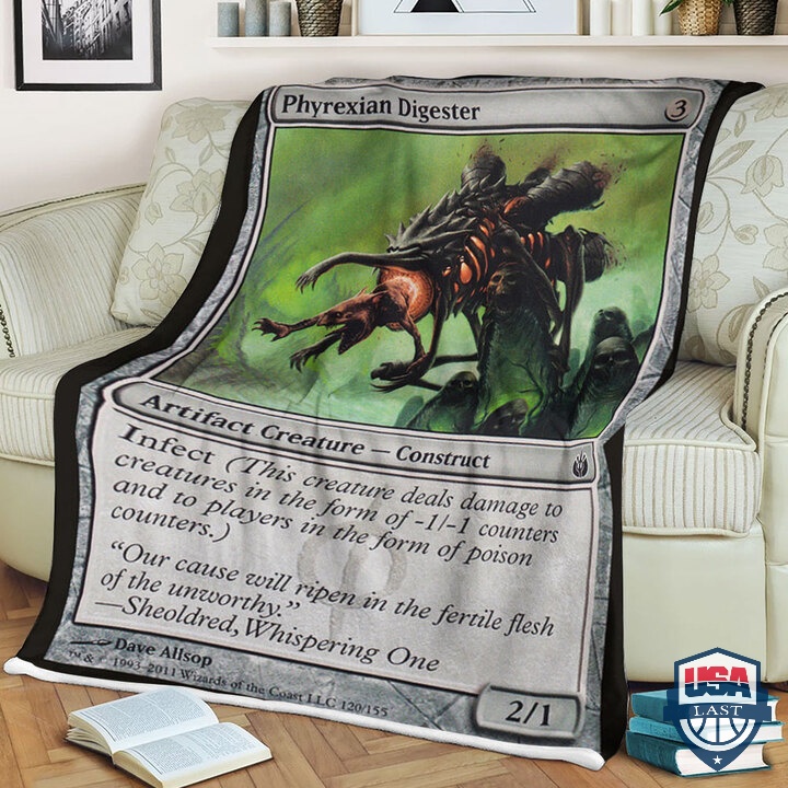 Mtg Magic The Gathering Phyrexian Digester Quilt Blanket Mtg Magic The Gathering Phyrexian Digester Quilt Blanket