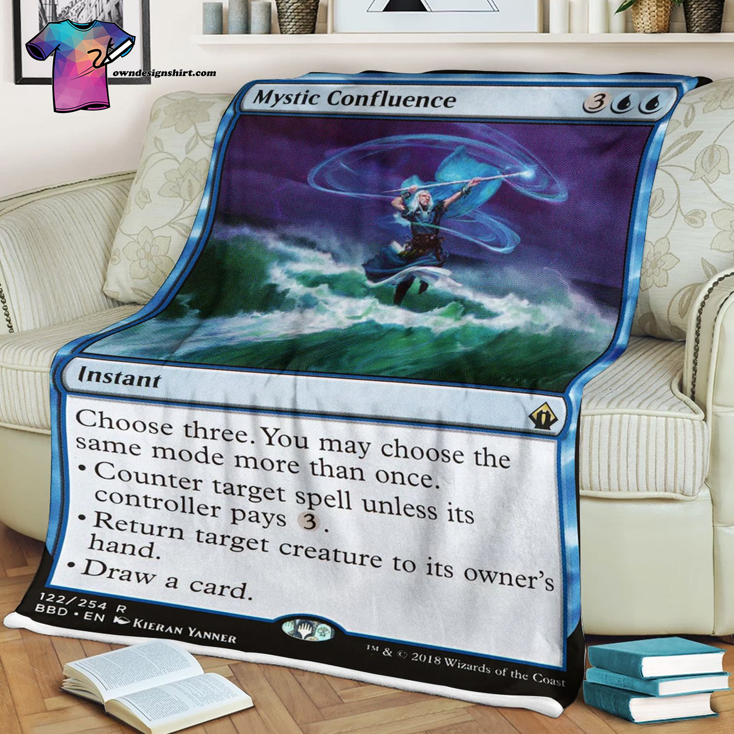 Mystic Confluence Game Magic The Gathering Blanket Mystic Confluence Game Magic The Gathering Blanket