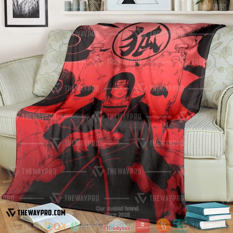 Naruto Shippuden Itachi Uchiha Soft Blanket Naruto Shippuden Itachi Uchiha Soft Blanket