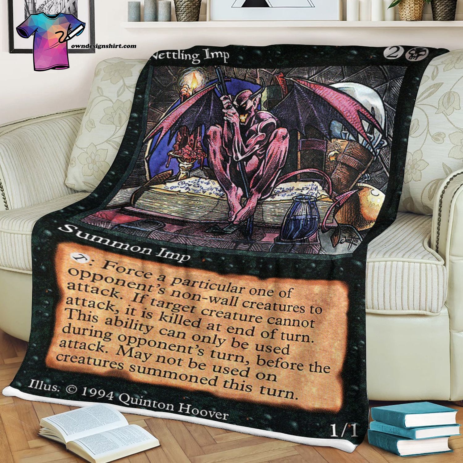 Nettling Imp Game Magic The Gathering Blanket Nettling Imp Game Magic The Gathering Blanket