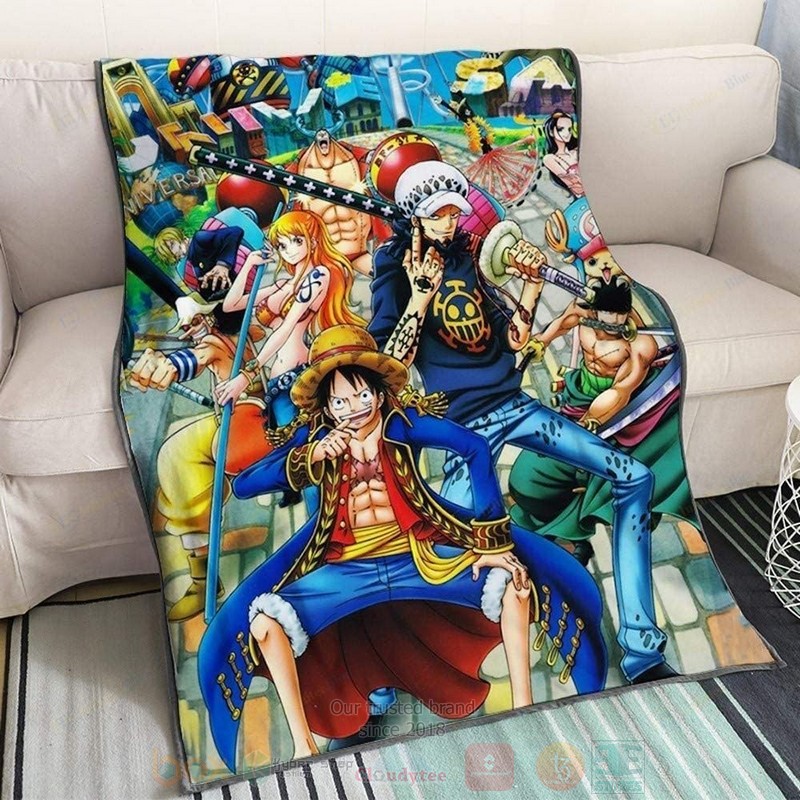 One Piece Luffy Team Anime Blanket One Piece Luffy Team Anime Blanket