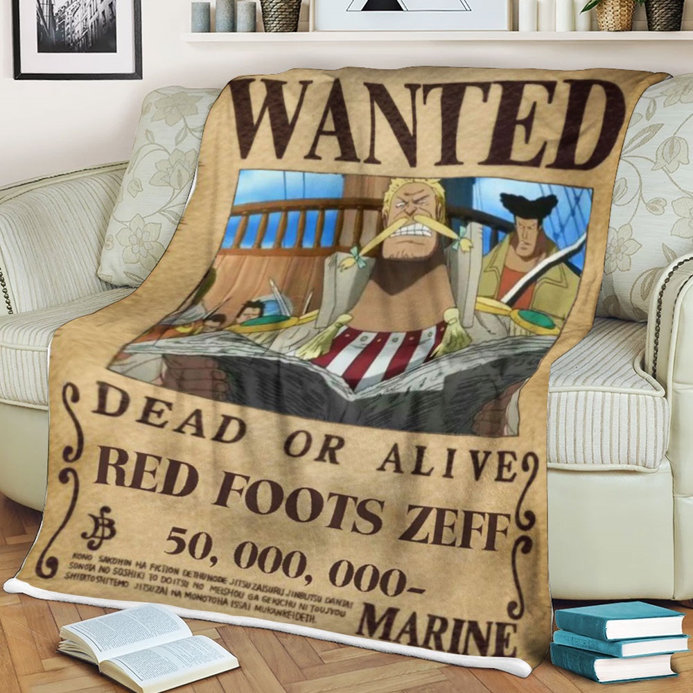 One Piece Red Foots Zeff Blanket One Piece Red Foots Zeff Blanket