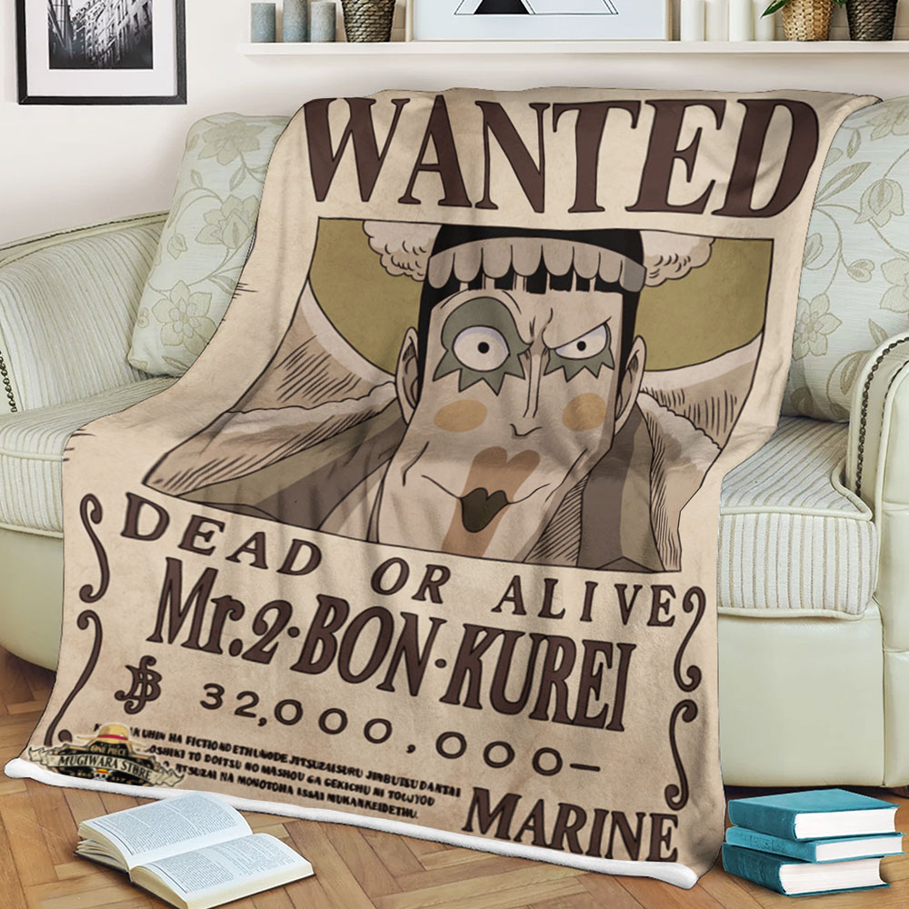 One Piece Wanted Dead Or Alive Mr2 Bon Kurei Blanket One Piece Wanted Dead Or Alive Mr2 Bon Kurei Blanket