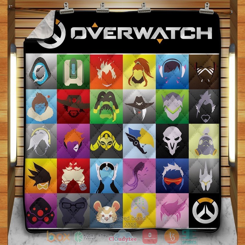 Overwatch Heroes Quilt Blanket Overwatch Heroes Quilt Blanket