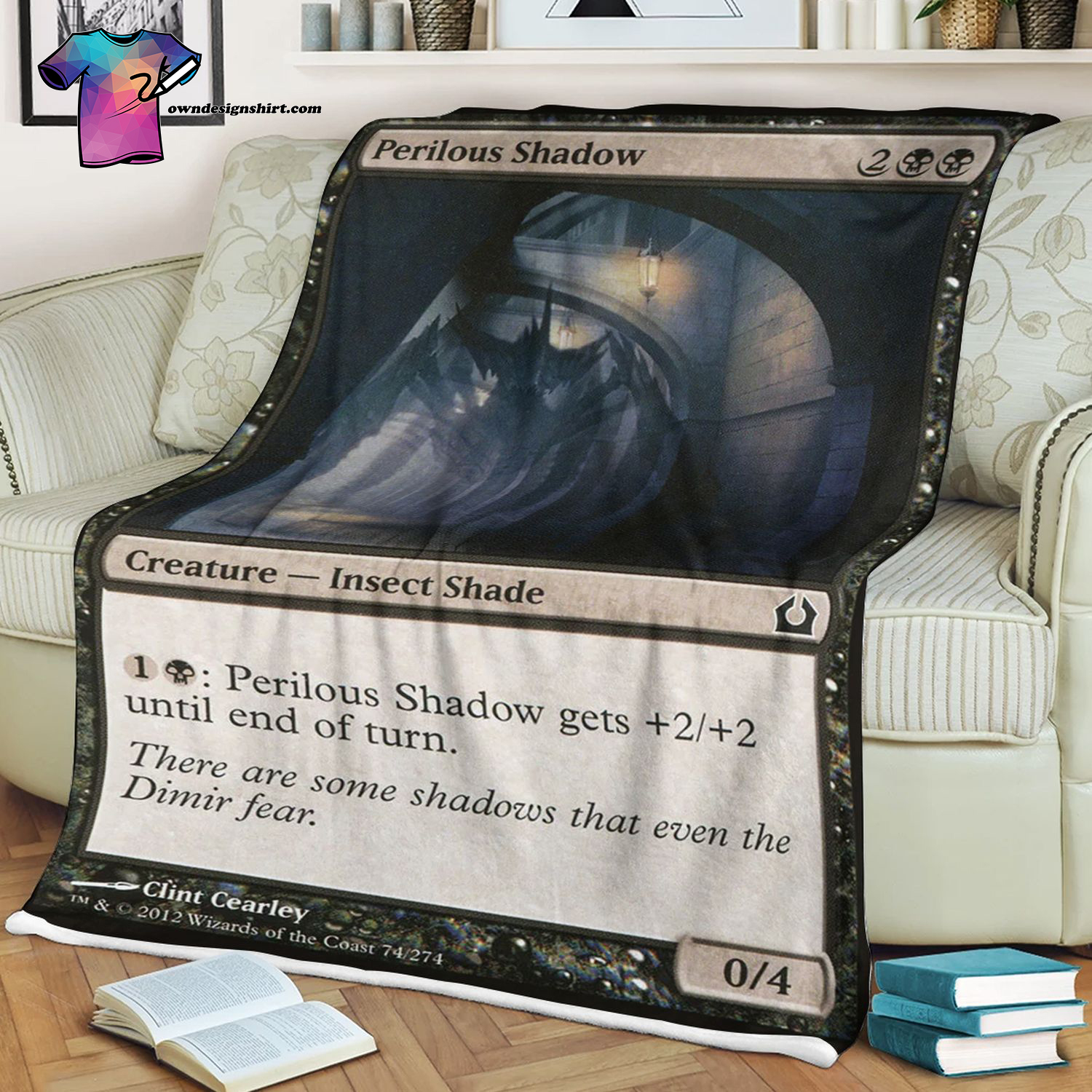Perilous Shadow Game Magic The Gathering Blanket Perilous Shadow Game Magic The Gathering Blanket