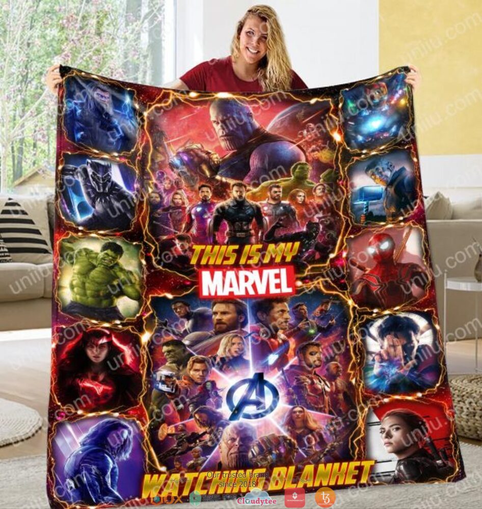 Personalized This Is My Marvel Watching Blanket Personalized This Is My Marvel Watching Blanket