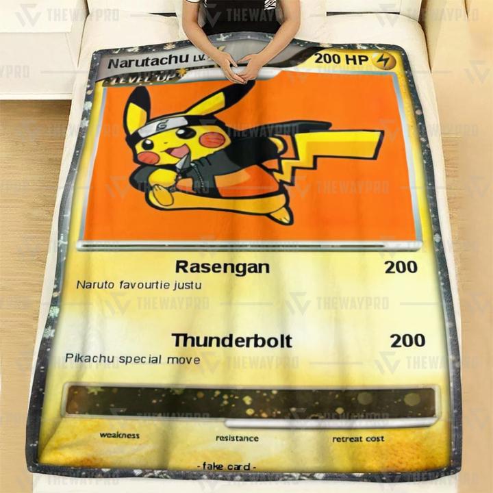 Pikachu Narutachu Pokemon Blanket Pikachu Narutachu Pokemon Blanket