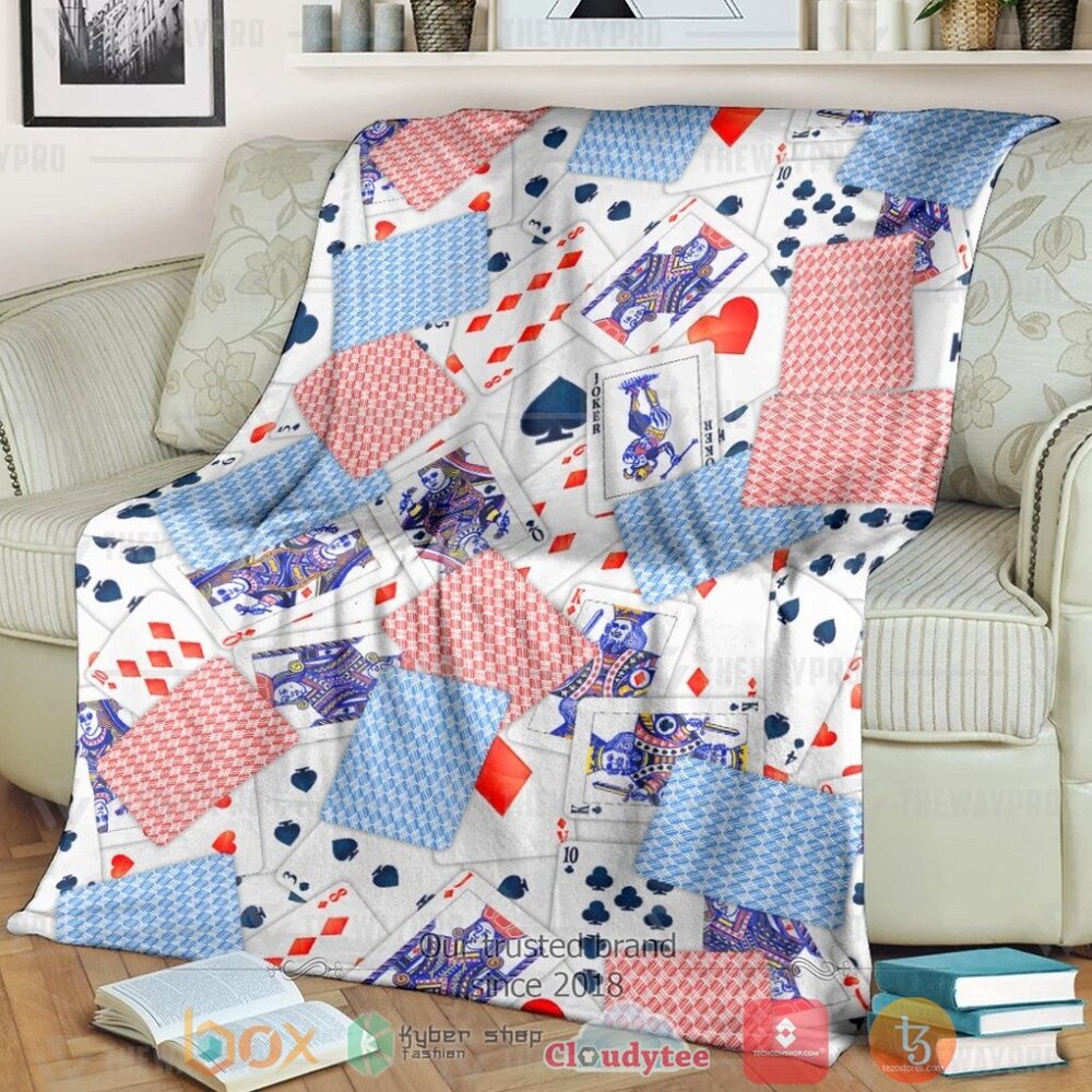 Playing Card Custom Soft Blanket Playing Card Custom Soft Blanket