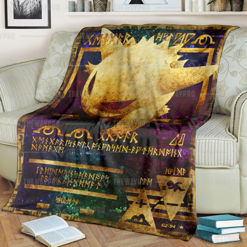Pokemon Ancient Gengar Blanket Pokemon Ancient Gengar Blanket