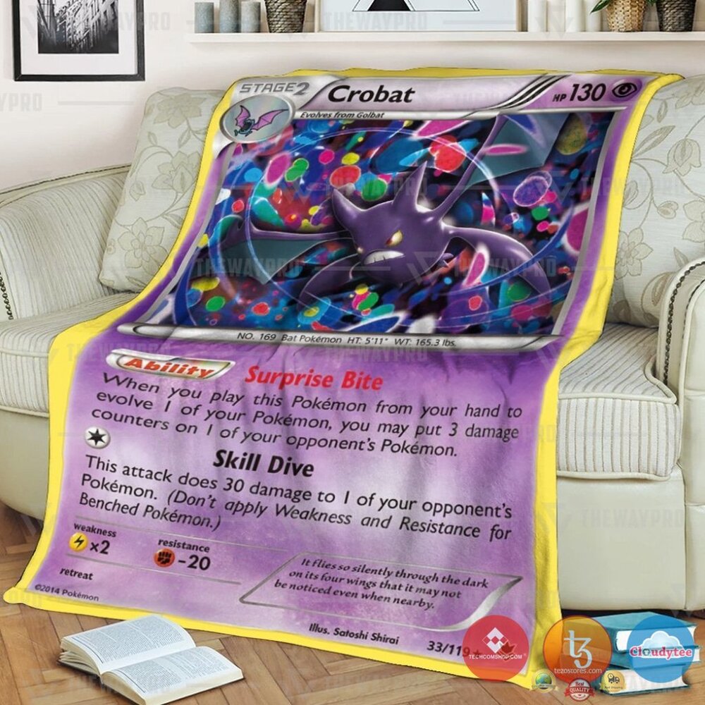Pokemon Basic Crobat Blanket Pokemon Basic Crobat Blanket