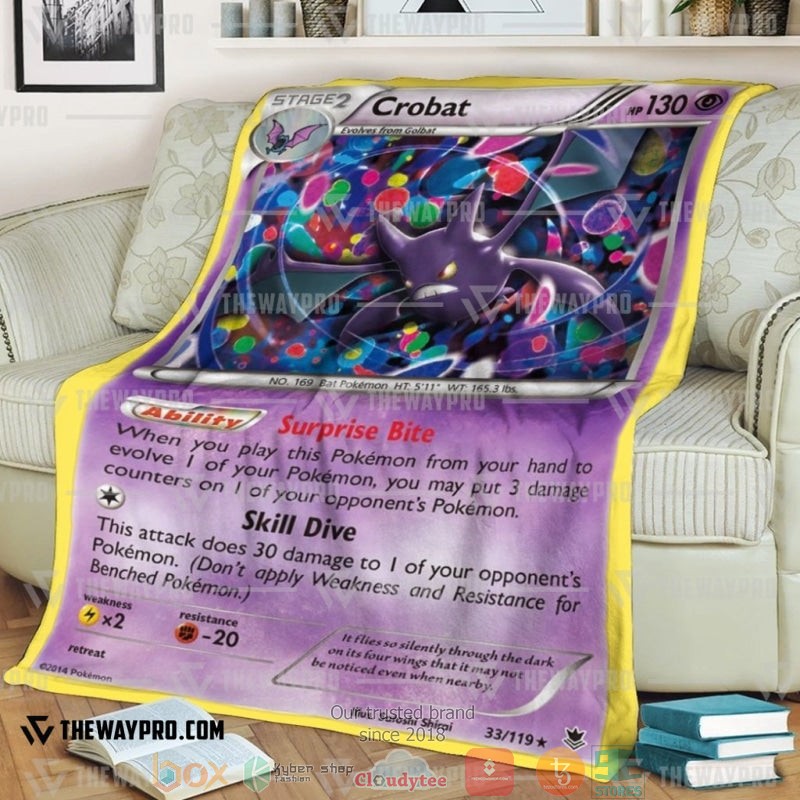 Pokemon Basic Crobat Soft Blanket 3 Pokemon Basic Crobat Soft Blanket 3