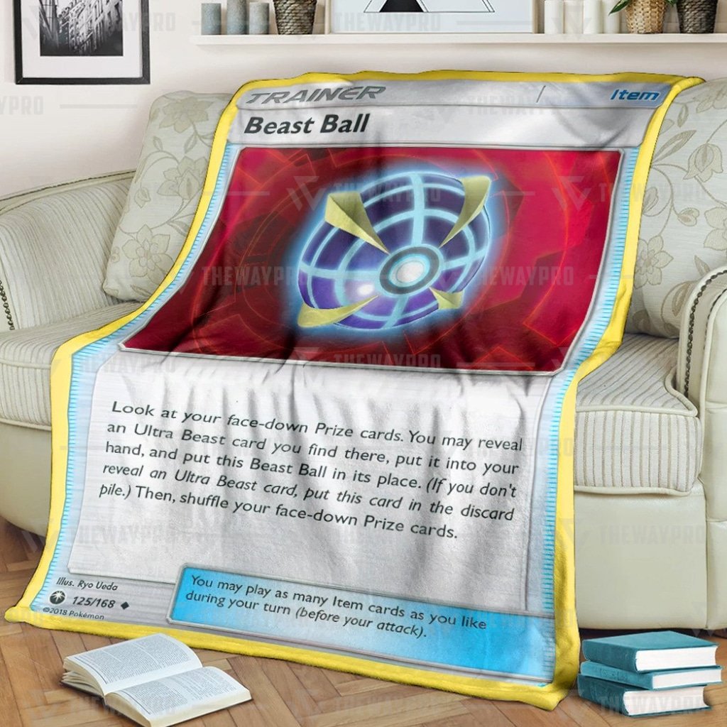Pokemon Beast Ball Trainer Blanket Pokemon Beast Ball Trainer Blanket