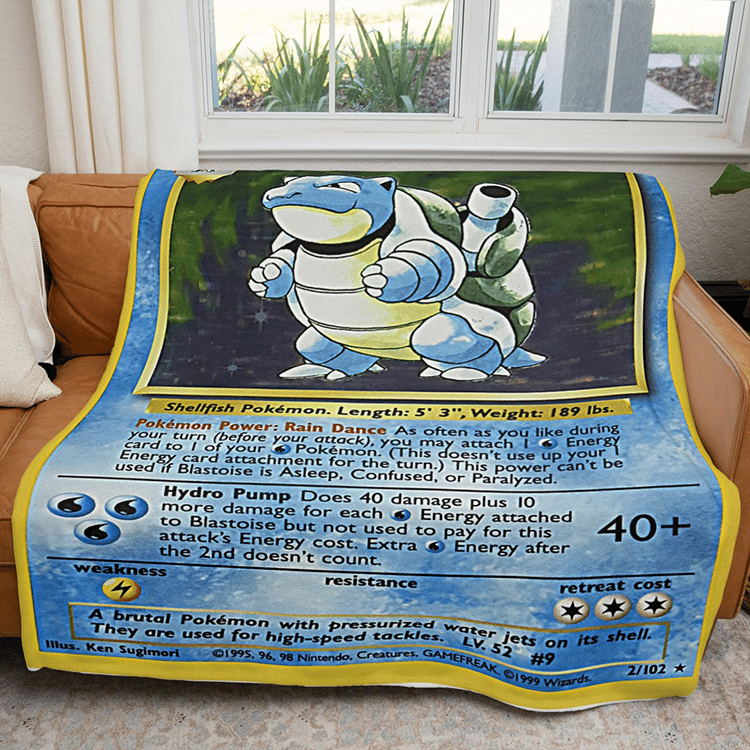 Pokemon Blastoise Blanket 2 Pokemon Blastoise Blanket 2