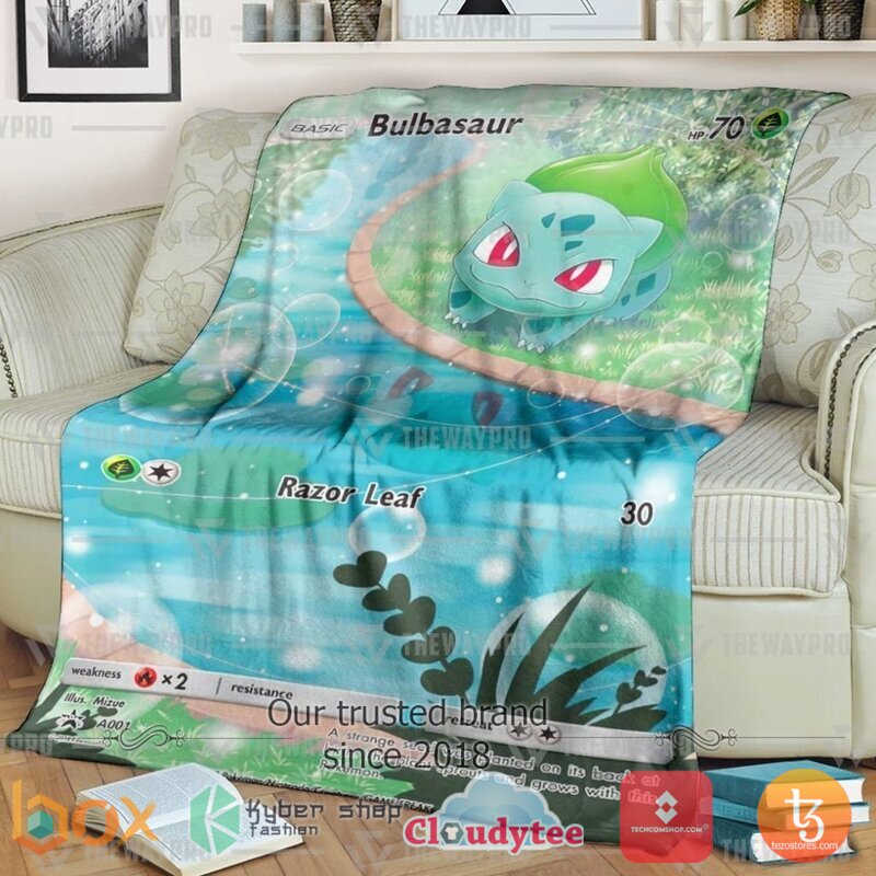 Pokemon Bulbasaur Blanket 2 Pokemon Bulbasaur Blanket 2