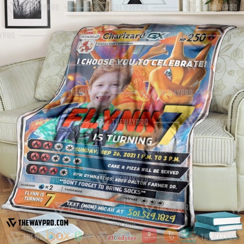 Pokemon Card Soft Blanket Pokemon Card Soft Blanket