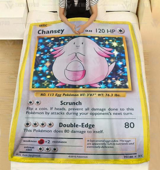 Pokemon Chansey Soft Blanket Pokemon Chansey Soft Blanket