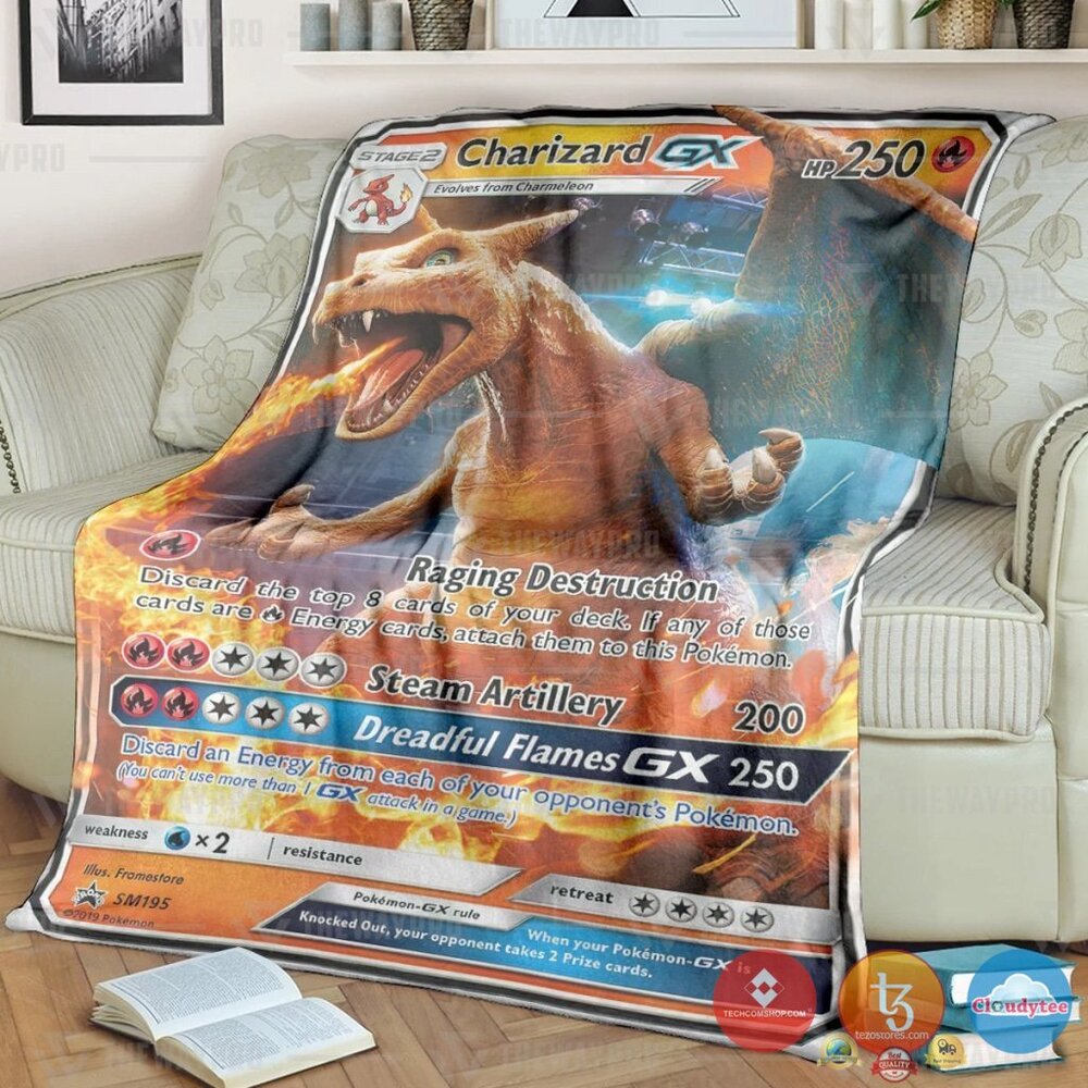 Pokemon Charizard Gx Blanket 2 Pokemon Charizard Gx Blanket 2