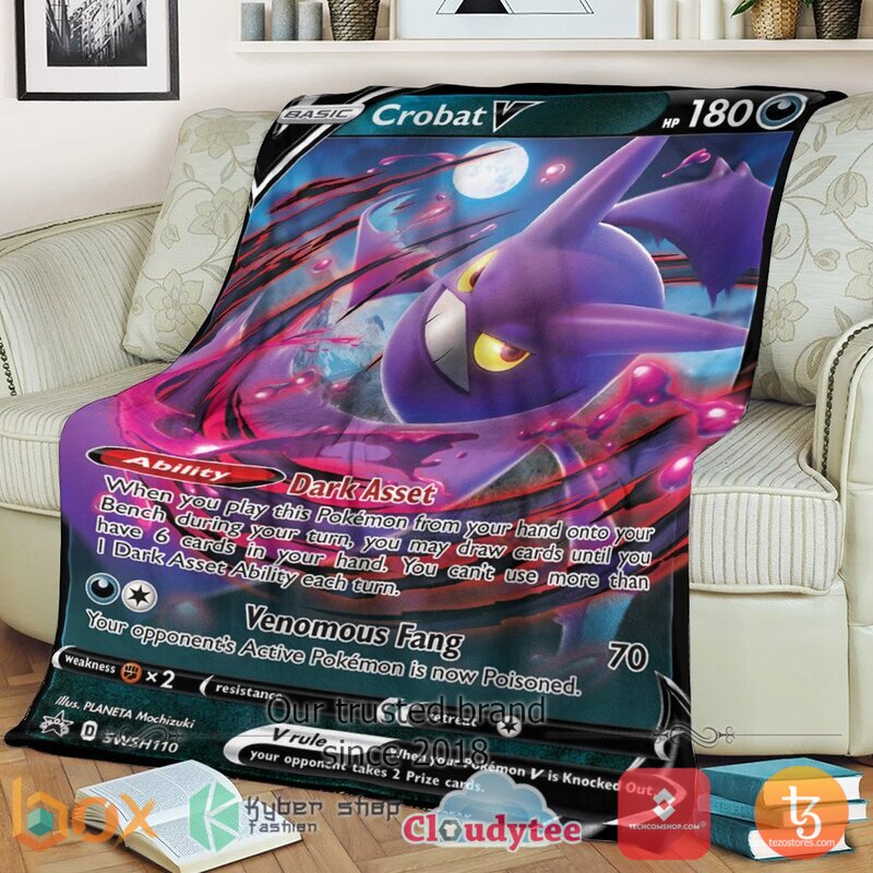 Pokemon Crobat V Blanket 2 Pokemon Crobat V Blanket 2