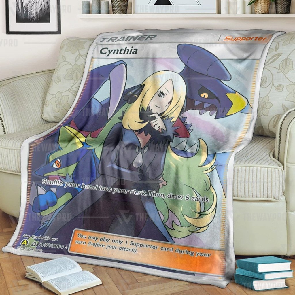 Pokemon Cynthia Trainer Blanket Pokemon Cynthia Trainer Blanket