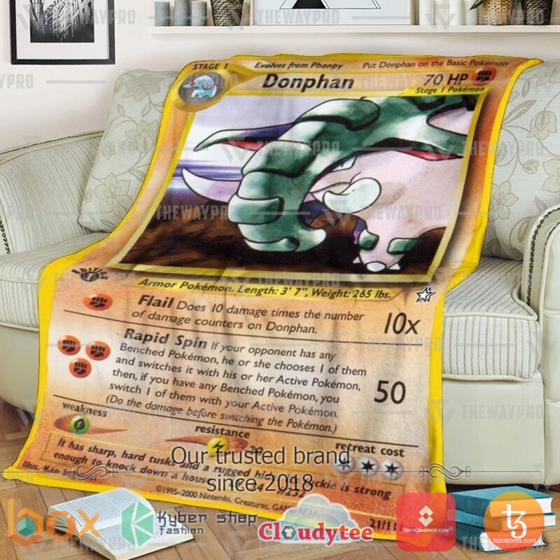 Pokemon Donphan Neo Genesis Blanket 3 Pokemon Donphan Neo Genesis Blanket 3