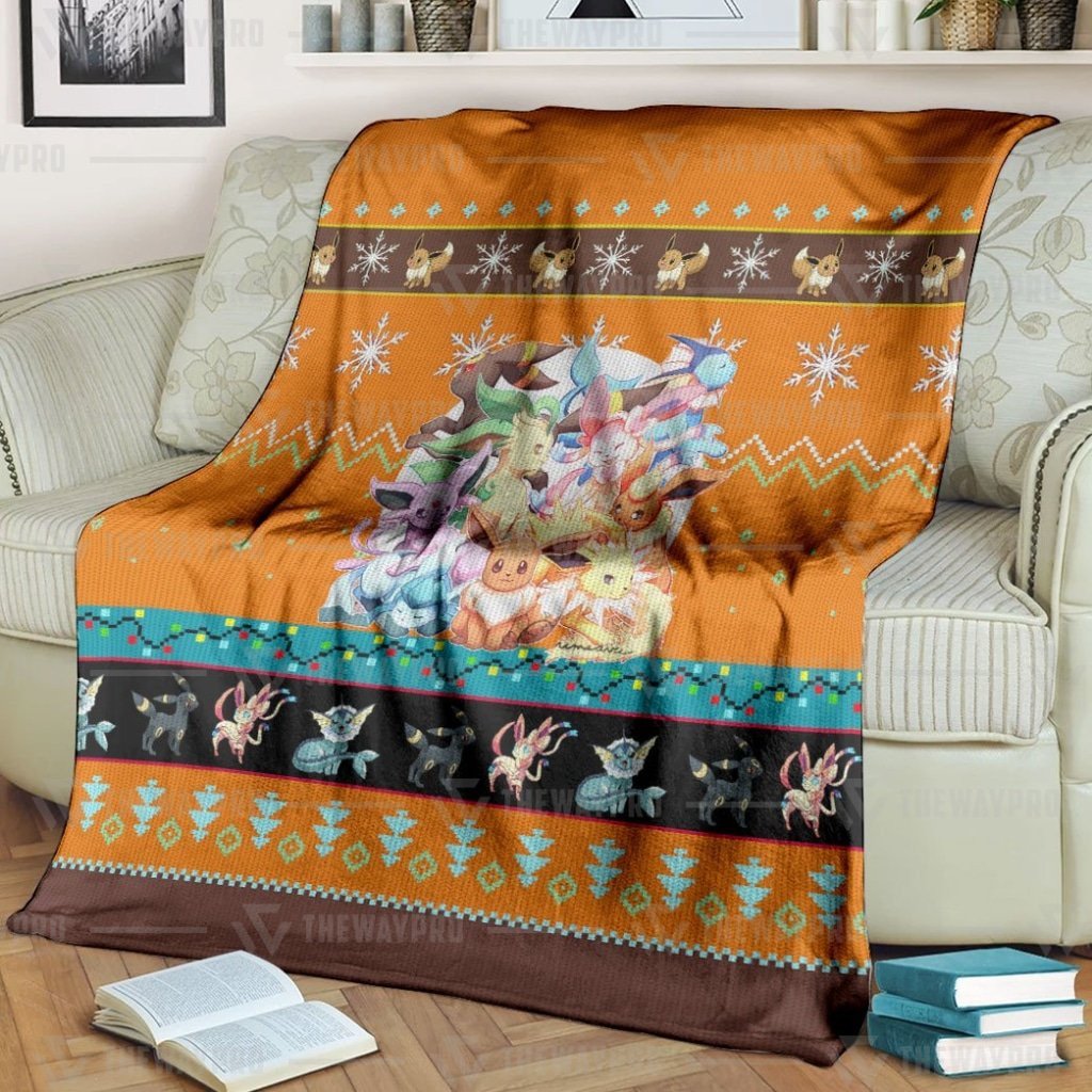 Pokemon Eevee And Eeveelutions Blanket Pokemon Eevee And Eeveelutions Blanket