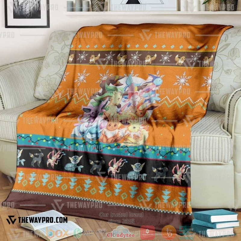 Pokemon Eevee And Eeveelutions Soft Blanket Pokemon Eevee And Eeveelutions Soft Blanket