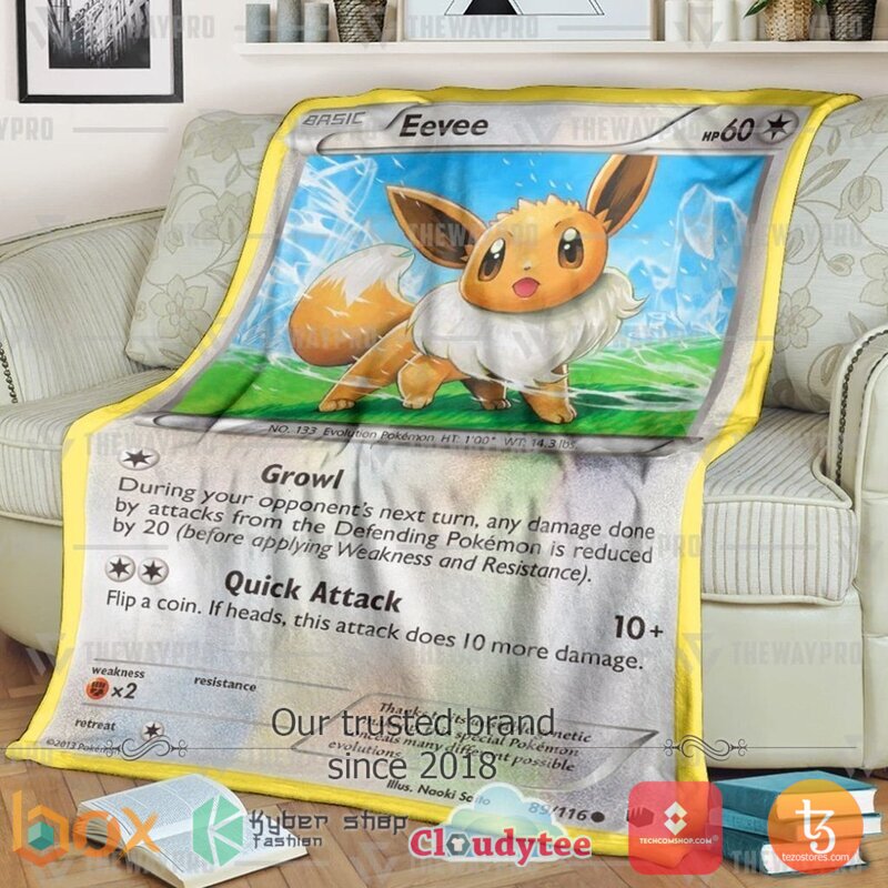 Pokemon Eevee Plasma Freeze Blanket 2 Pokemon Eevee Plasma Freeze Blanket 2