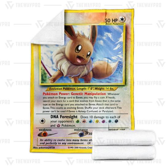 Pokemon Eevee Soft Blanket Pokemon Eevee Soft Blanket