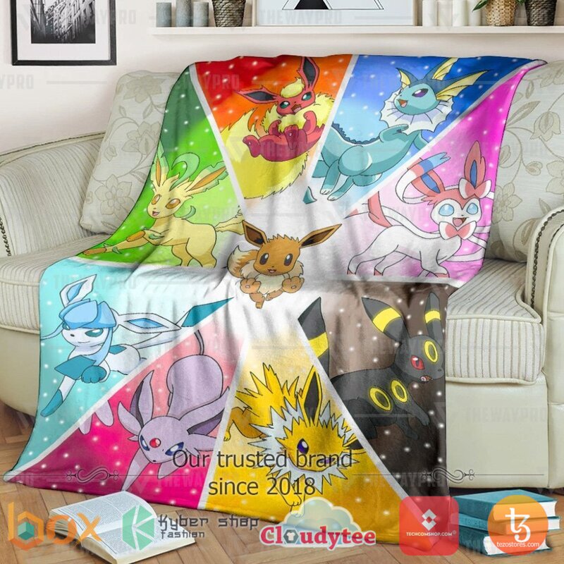 Pokemon Eeveelutions Blanket 2 Pokemon Eeveelutions Blanket 2