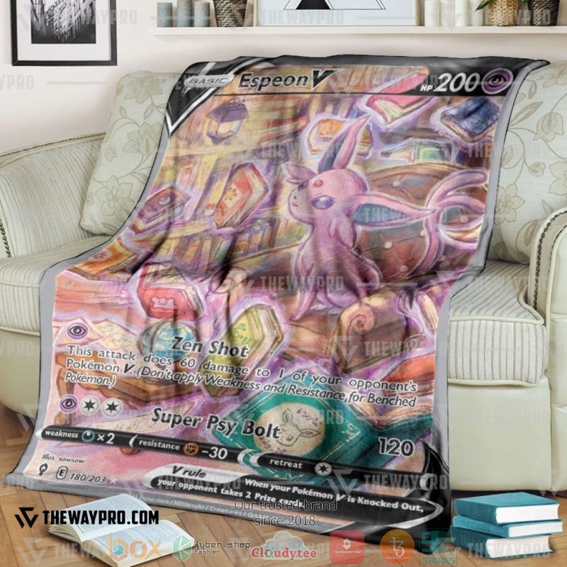 Pokemon Espeon V Soft Blanket Pokemon Espeon V Soft Blanket