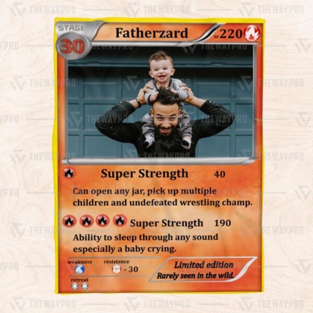 Pokemon Fatherzard Card Super Strength Custom Personalized Blanket Pokemon Fatherzard Card Super Strength Custom Personalized Blanket