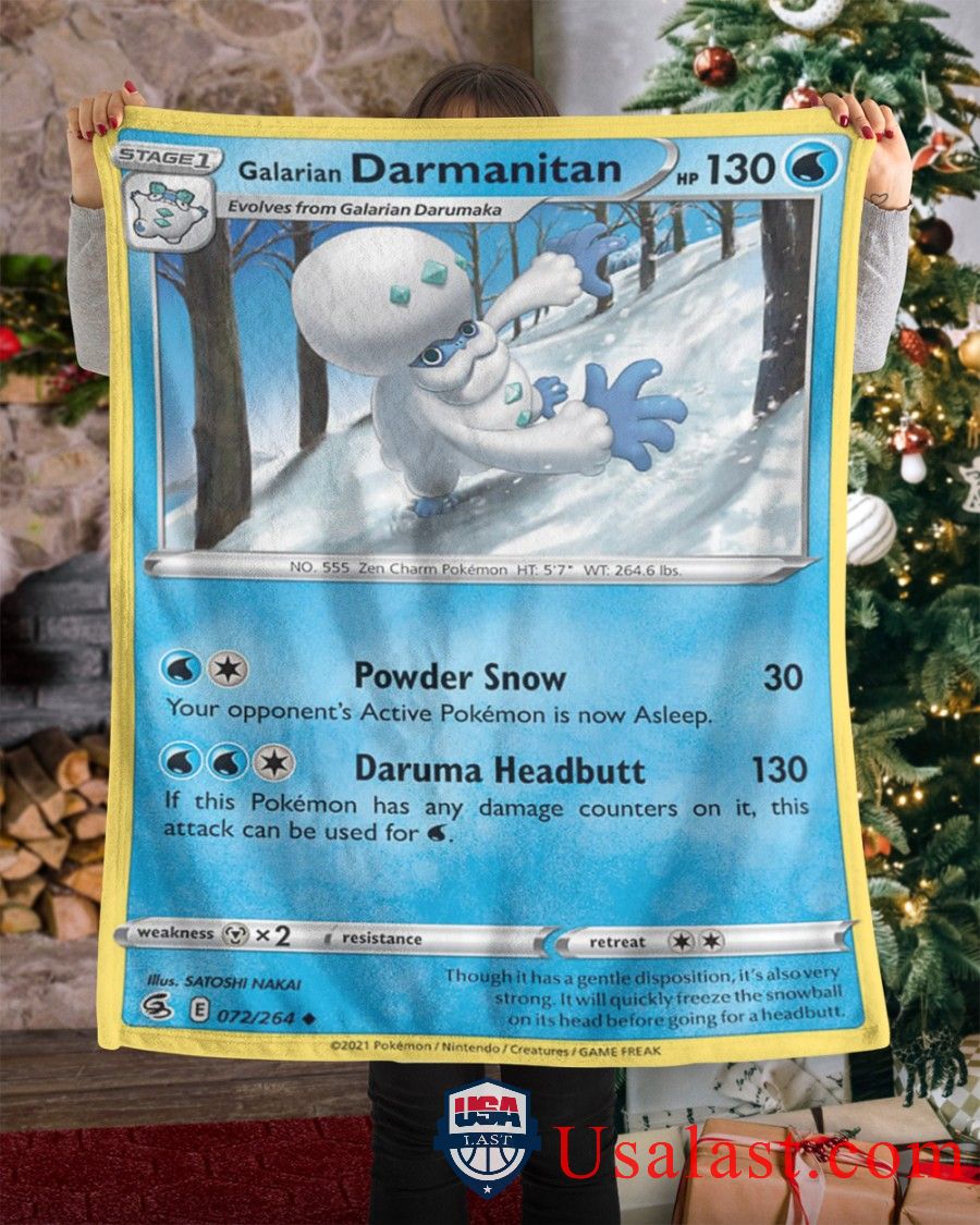 Pokemon Galarian Darmanitan Fusion Strike Blanket Pokemon Galarian Darmanitan Fusion Strike Blanket