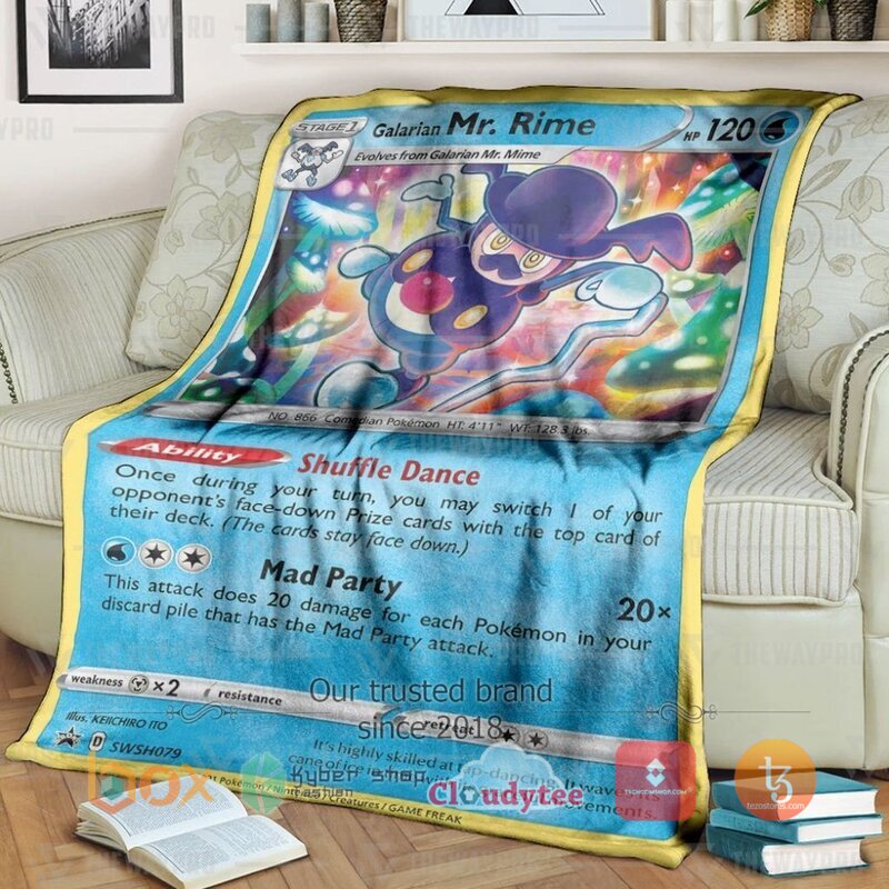 Pokemon Galarian Mr Rime Sword Shield Promos Blanket Pokemon Galarian Mr Rime Sword Shield Promos Blanket