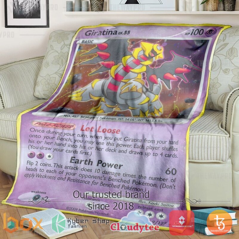 Pokemon Giratina Platinum Blanket 2 Pokemon Giratina Platinum Blanket 2