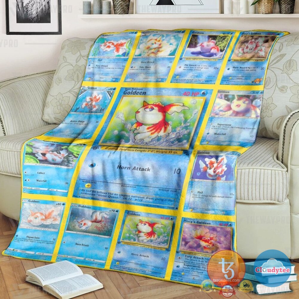 Pokemon Goldeen Blanket Pokemon Goldeen Blanket