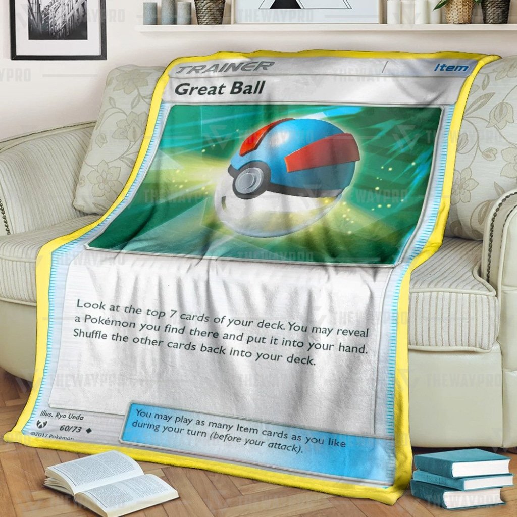 Pokemon Great Ball Trainer Blanket Pokemon Great Ball Trainer Blanket