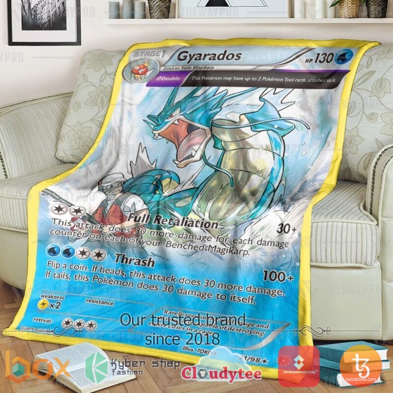 Pokemon Gyarados Ancient Origins Blanket 3 Pokemon Gyarados Ancient Origins Blanket 3