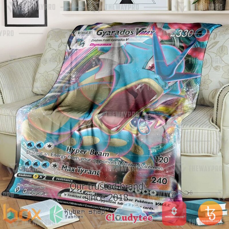 Pokemon Gyarados Vmax Blanket 2 Pokemon Gyarados Vmax Blanket 2