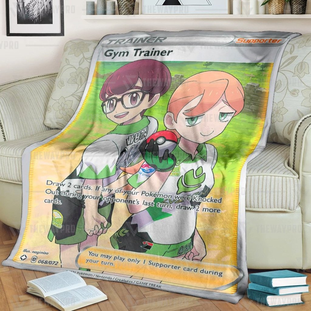 Pokemon Gym Trainer Blanket Pokemon Gym Trainer Blanket