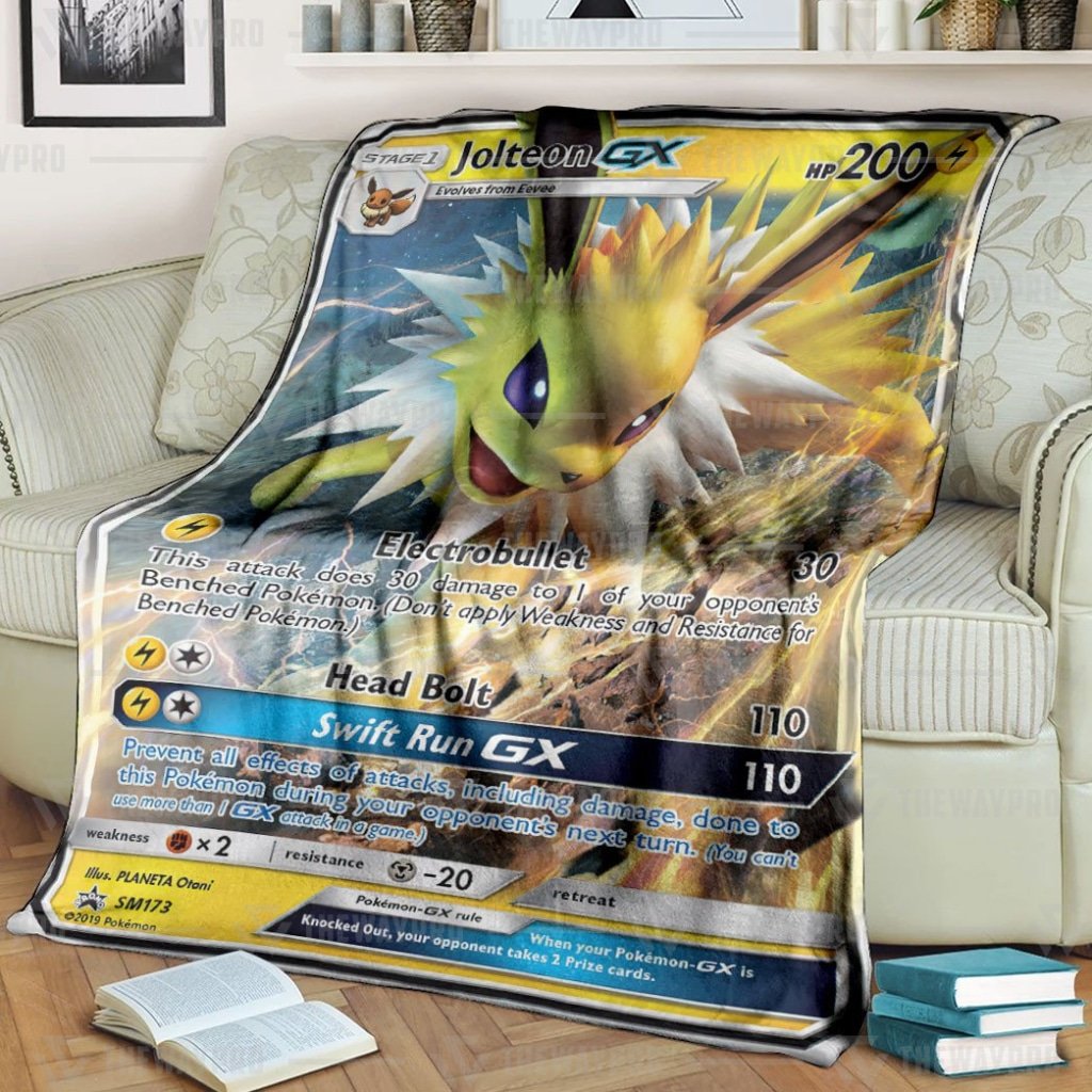 Pokemon Jolteon Gx Sun And Moon Promos Blanket Pokemon Jolteon Gx Sun And Moon Promos Blanket