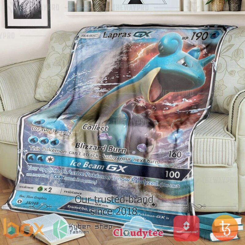 Pokemon Lapras Gx Blanket 3 Pokemon Lapras Gx Blanket 3