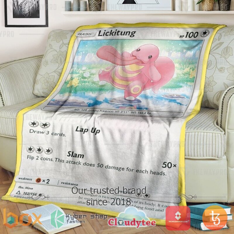 Pokemon Lickitung Blanket 3 Pokemon Lickitung Blanket 3