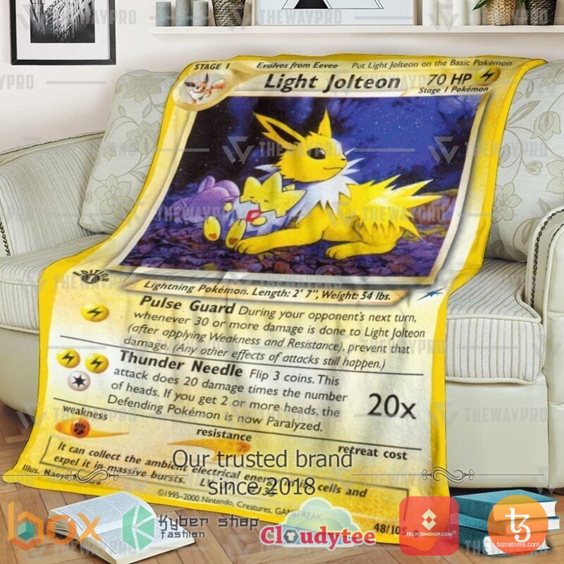 Pokemon Light Jolteon Neo Destiny Blanket 3 Pokemon Light Jolteon Neo Destiny Blanket 3