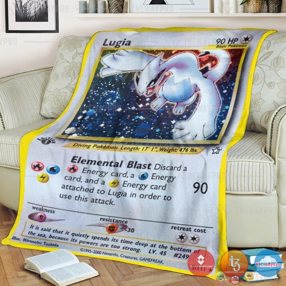 Pokemon Lugia Blanket Pokemon Lugia Blanket