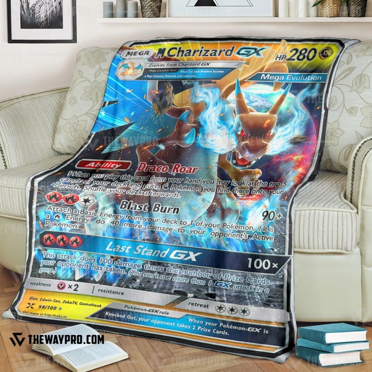 Pokemon M Charizard Gx Blanket Pokemon M Charizard Gx Blanket