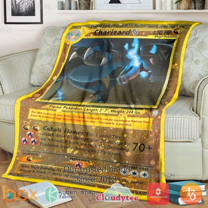 Pokemon Mega Charizard Blanket 2 Pokemon Mega Charizard Blanket 2